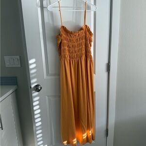 H&M Vibrant yellow Ruched Dress